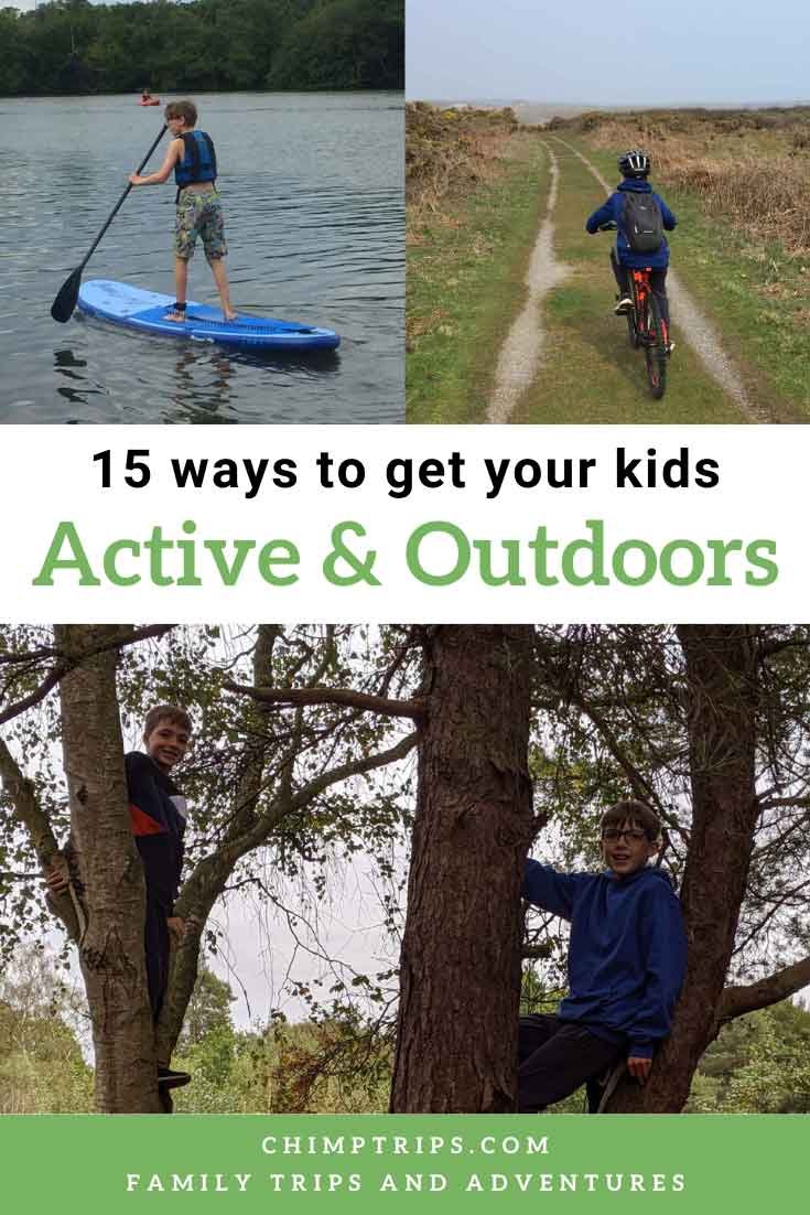Pinterest - 15 ways to get your kids active and outdoors