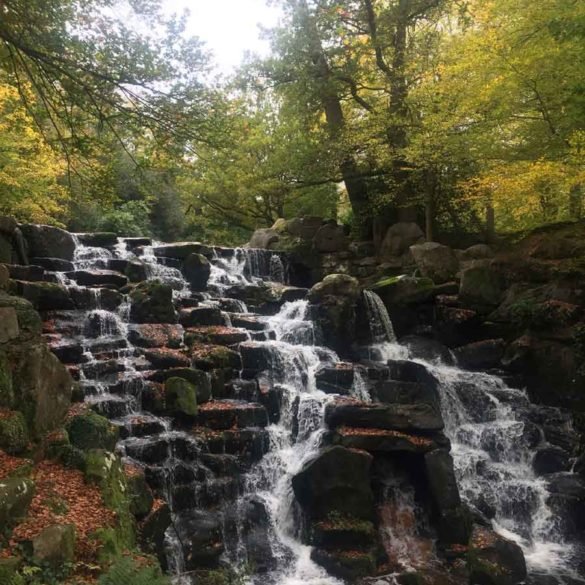 The Cascade, Virginia Water Lake, Egham, Surrey, UK