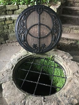 Opening of the Chalice Well, Glastonbury in Somerset