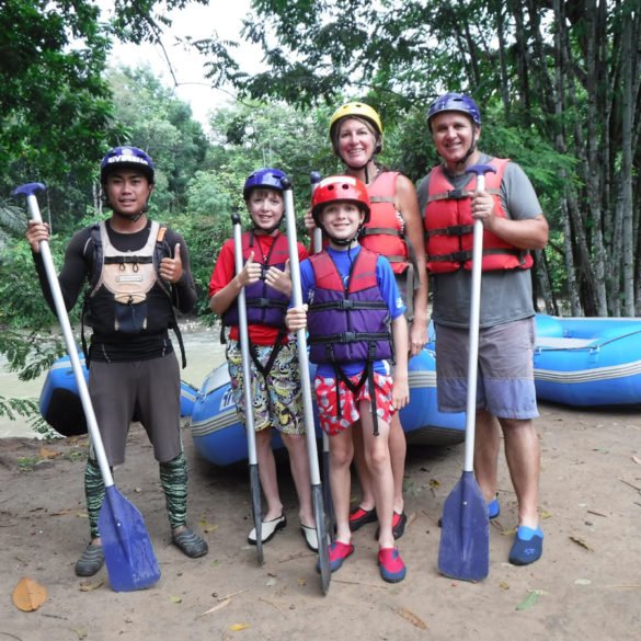 White water rafting Fun, River Kiulu, Borneo White water rafting Fun, River Kiulu, Borneo