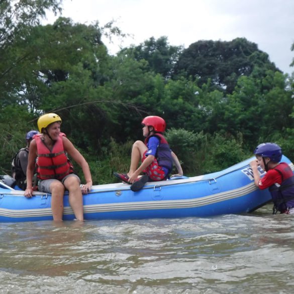 White water rafting on the River Kiulu, Borneo White water rafting on the River Kiulu, Borneo
