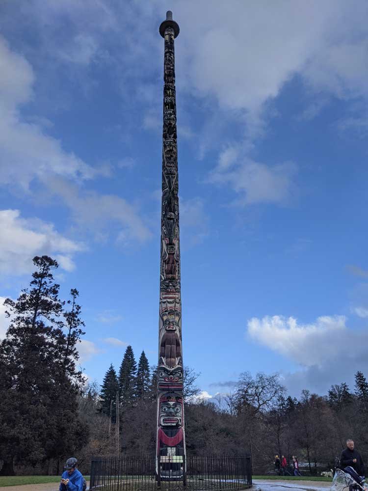 The Totem Pole, Virginia Water Lake, Egham, Surrey, UK