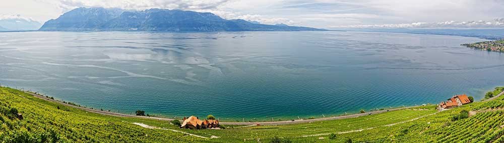 A view of Lac Leman, Geneva away from the city, Switzerland
