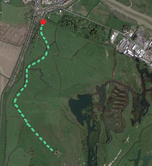 Camber Castle Walk Option 1, Rye, Sussex Camber Castle Walk Option 1, Rye, Sussex