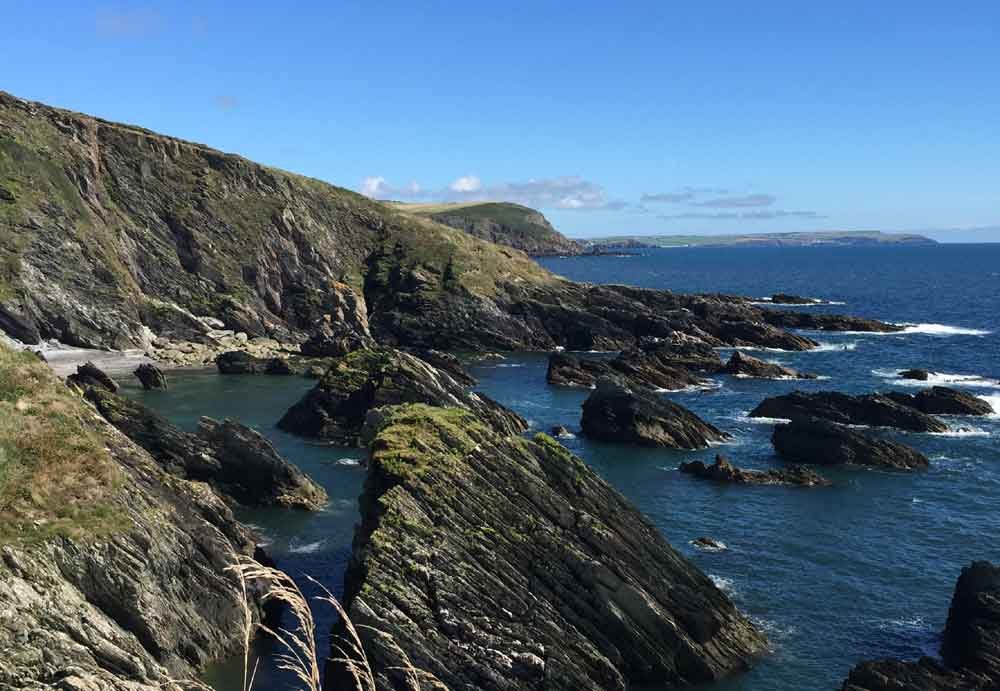 Hobeton, Devon, UK Stunning sea and cliff views at Hobeton, Devon, UK