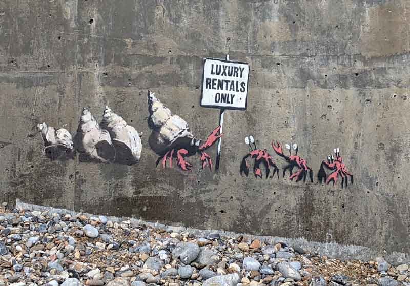 Banksy in Cromer, Norfolk, UK
