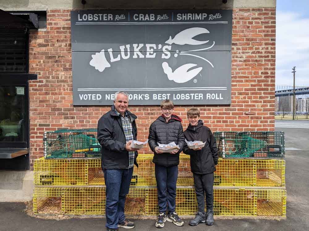 Lukes Lobster Roll shop, Brooklyn Park Lukes Lobster Roll shop, Brooklyn Park