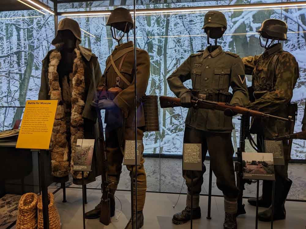 Army uniforms, Imperial War Museum, London, UK